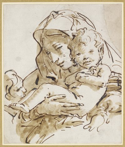 La Vergine e il Bambino con il Bambino San Giovanni da Giovanni Battista Tiepolo